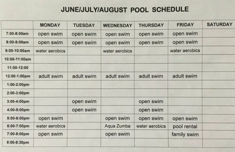 YMCA Summer Pool Hours | YMCA Ridgway